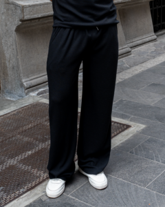 jogger negro set signorile para hombre