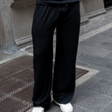 jogger negro set signorile para hombre