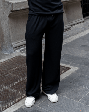 jogger negro set signorile para hombre
