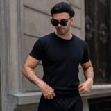 Polo Negro Set Classic Signorile para Hombre