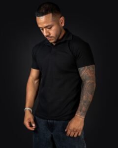 Polo Negro para hombre