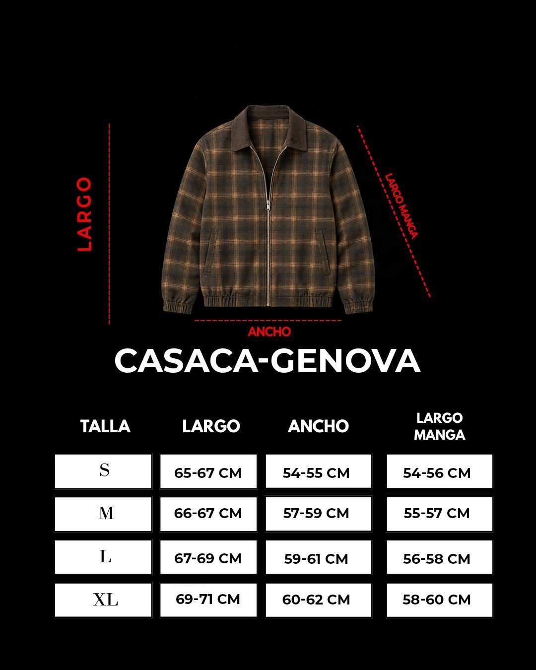 CASACA-GENOVA-MEDIDAS
